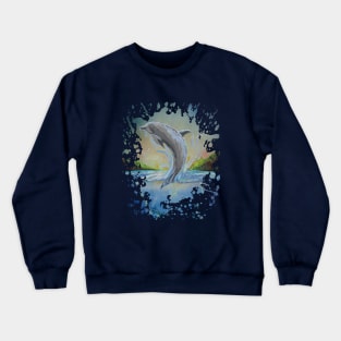 Dolphin Swim Crewneck Sweatshirt